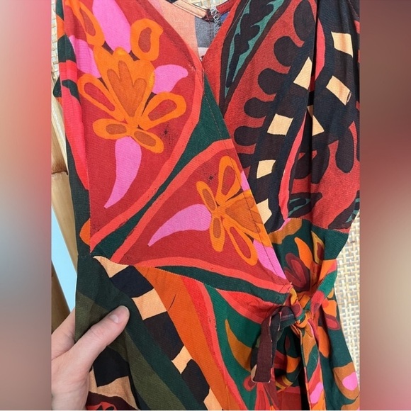 Farm Rio Anthropologie Hanky Wrap Dress - Picture 7 of 12